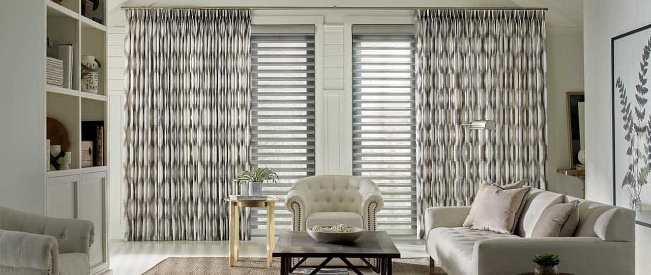 Adding Custom Drapes to Your Home Near Ann Arbor, Michigan (MI) including unique Hunter Douglas styles.